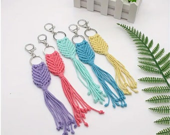 Hand-Woven Tassel Keychain: Creative Bag Ornament for Backpacks, Bag Charms, Birthday Gifts, and Party Favors