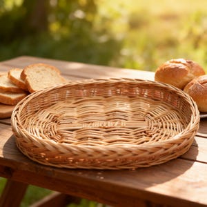 Rieten broodmand, broodmand met deksel, geweven brooddoos, broodopbergdoos, rieten opbergmand, broodhouder met deksel, handgemaakte broodmand afbeelding 14