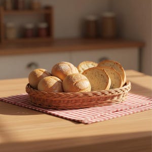 Rieten broodmand, broodmand met deksel, geweven brooddoos, broodopbergdoos, rieten opbergmand, broodhouder met deksel, handgemaakte broodmand afbeelding 18