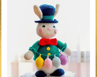 Easter Crochet Bunny Pattern, Amigurumi Eggs Pattern