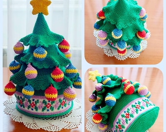 Crochet Christmas Tree Pattern, Xmas Amigurumi Pattern