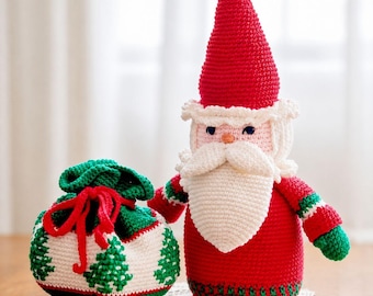 Santa Claus Crochet Pattern, Christmas Amigurumi Pattern