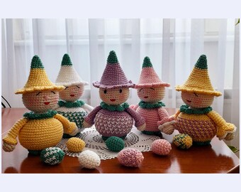 Easter Crochet Pattern: Flower Spring Babies &  Easter Eggs