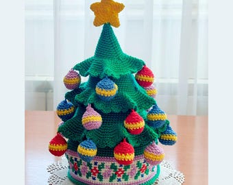 Crochet Christmas Tree Pattern, Xmas Amigurumi Pattern