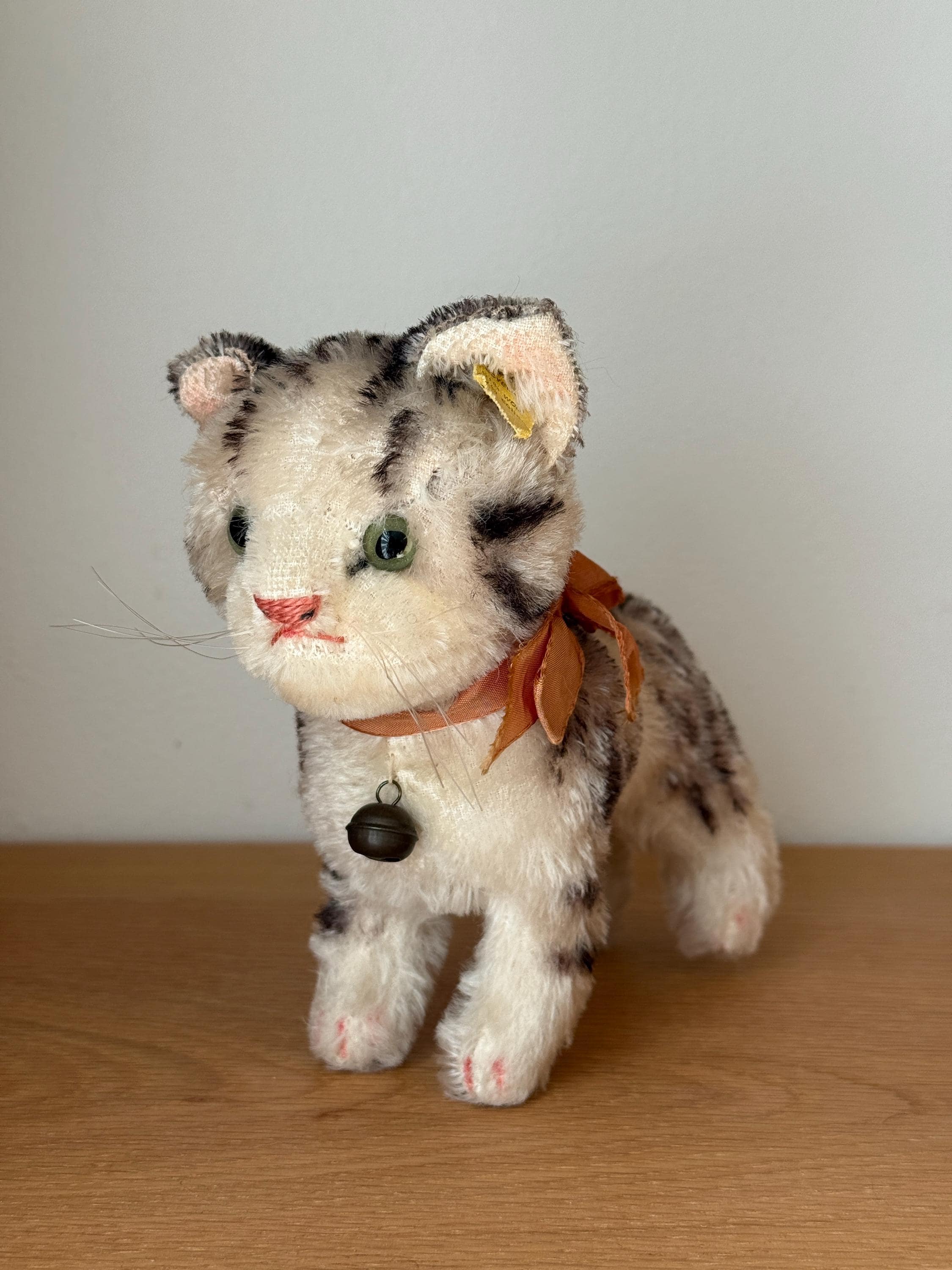 ビンテージ　シュタイフ　tabby cat 猫　キャット Steiff Tabby Cat - Etsy