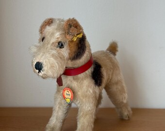 シュタイフ テリー エアデール テリア 犬 8 cm 3 インチ 1950 年代