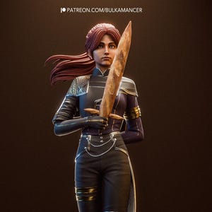 Maelle - Clair Obscur: Expedition 33 - Game Collectible figurine | Fanart Bulkamancer Sculpts | 1/8 Scale | Resin 3D Printed Figure