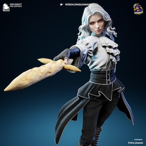 Real Maelle - Clair Obscur: Expedition 33 - Game Collectible figurine | Fanart Bulkamancer Sculpts | 1/8 Scale | Resin 3D Printed