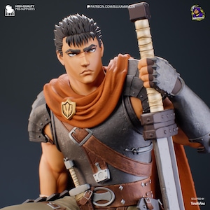 Guts – Berserk: The Golden Age - Anime Collectible Figurine | Fanart by Bulkamancer Sculpts | 1/8 Scale | Resin 3D Printed