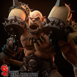 Garrosh Hellscream - World of Warcraft - Game Collectible figurine | Fanart by h3LL creator | 1/14 Scale | Resin 3D Printed Figure