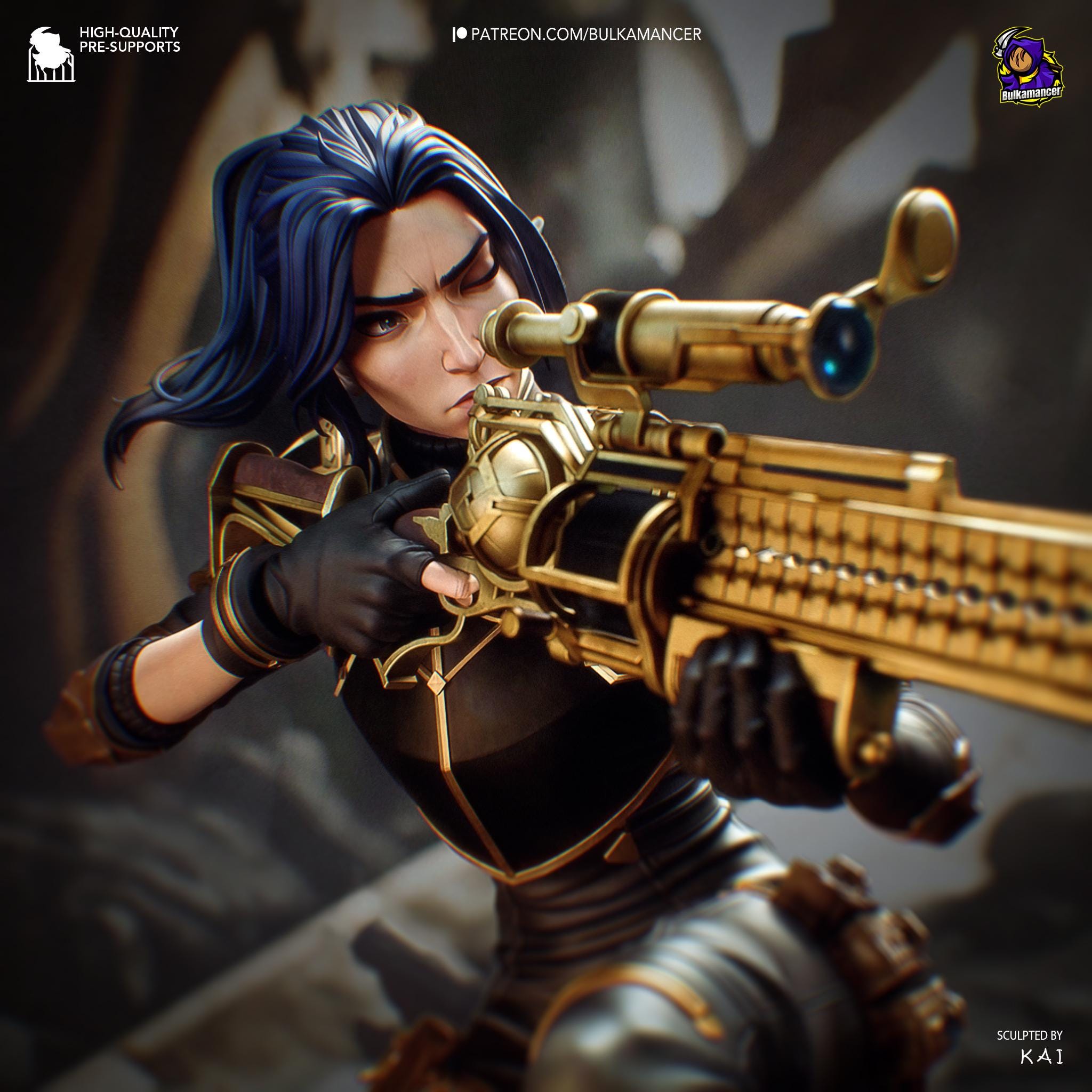 Caitlyn League of Legends Figure - Etsy