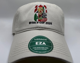 World Cup 2026 Embroidered Dad Hat: USA, Mexico, Canada Soccer Cap
