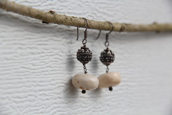 Silver Beaded Chandelier Drop Earrings - image 4