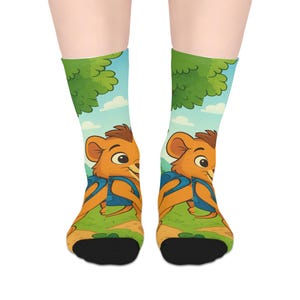 Whimsical Cartoon Socks for Kids, Fun Children&#39;s Socks, Cute Animal Design Socks, Playful Gift Idea, Cozy Everyday Wear