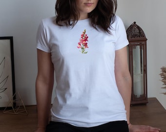 Snap Dragon Blumen Unisex T-Shirt
