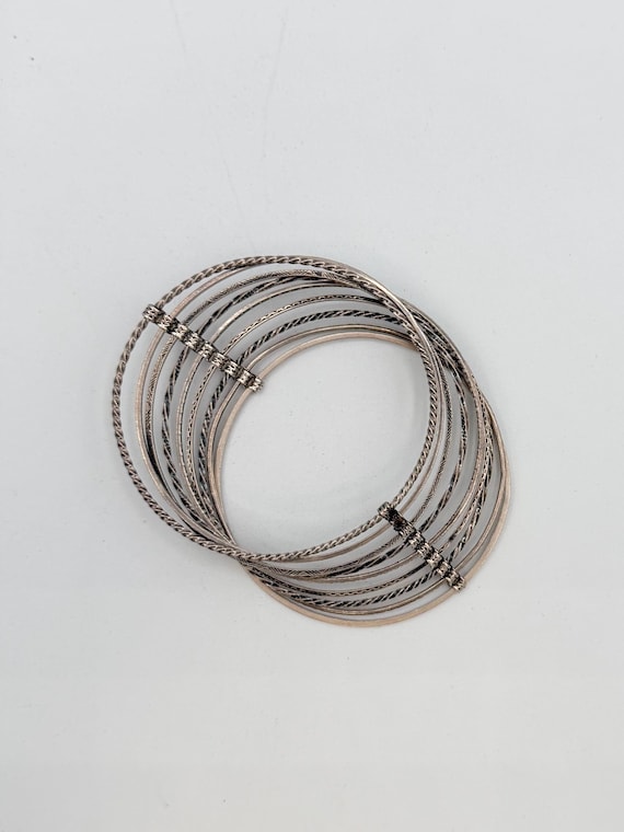 Sterling Silver Linked Bangles - image 4