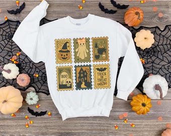 Retro Halloween Ghost Png, Girly Halloween Png, Fall Stamp Png, Halloween Stamp Png Spooky Season Png, Pumpkin Halloween, Spooky Sublimation