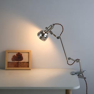 Industrial Swing Arm Wall Sconce, Adjustable Bedside Reading Lamp