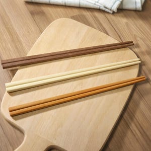 Rustic Wooden Chopsticks Set with Linen Travel Case - Sustainable Dining