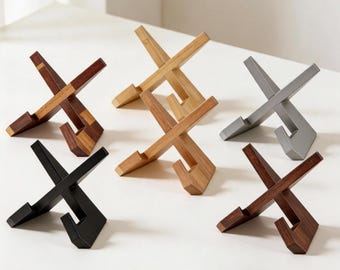 Wooden Cookbook Display Stand, Book Stand Recipe Holder
