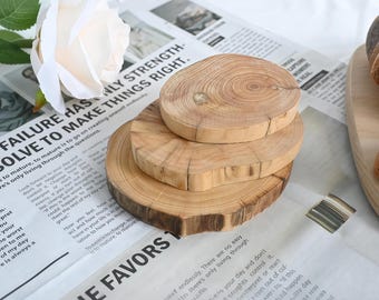 Wood Coasters Set of 3 Handmade Drink Wooden Coasters