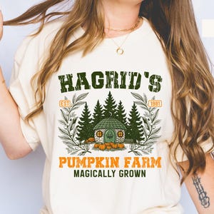 Hagrid&#39;s Pumpkin Patch Fall T-shirt, Pumpkin Patch Shirt, Fall Tee, HP Fan Gift, Halloween Tee, Fall tshirt