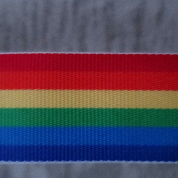 Ruban d'impression arc-en-ciel...7/8 "x 4 yards