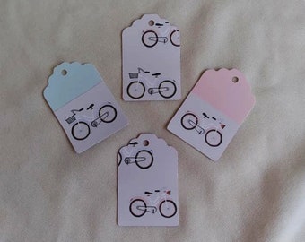 Bicycle Gift Tags / Birthday Gift Tags / Goody Bag Tags / Birthday Gift Tags / Gift Tag Set of 20