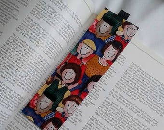 School Children Bookmark / Fabric Bookmark / School Children / Bookmark