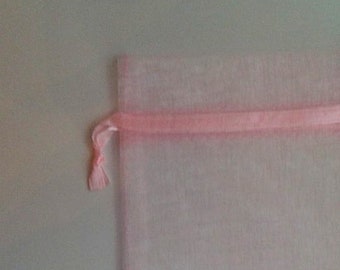 Light Pink Organza Bags / Jewelry Gift Bags / Wedding Favor Bags / Organza Gift Bags