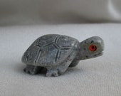 Vintage Gray Agate Turtle