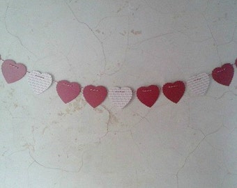 Banner of Hearts.... Red and Love...11 Hearts long