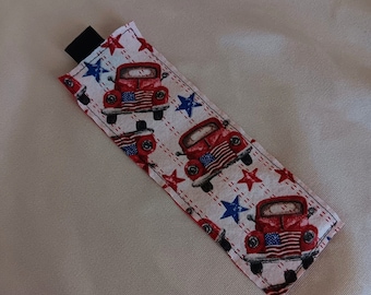 Classic Truck / Americana Bookmark / Patriotic Bookmark / Fabric Bookmark / Bookmark