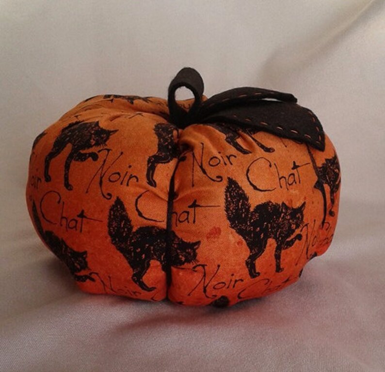 Chat Noir Halloween Pumpkin / Black Cat Pumpkin / Stuffed image 0