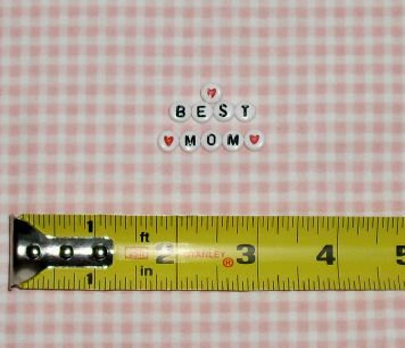 Letter Beads / BEST MOM / Mother's Day / Mothers Day gift image 2