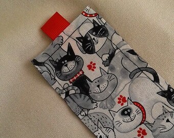 Cats Bookmark / Fabric Bookmark / Cats / Bookmark