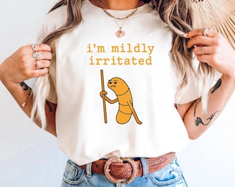 Licht geïrriteerd Marcus The Worm-memeshirt, viraal TikTok-T-shirt