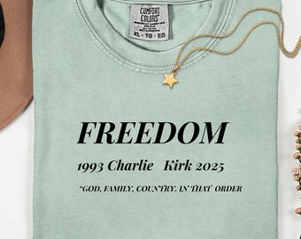 God Family Country Comfort Colors Tee, Christian Conservative Shirt