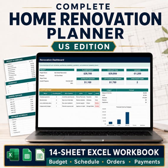 Complete Home Renovation planner - USA