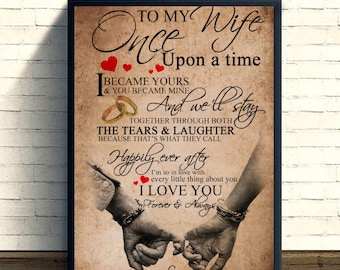Love Quote Wall Art Print: Vintage Boyfriend Gift