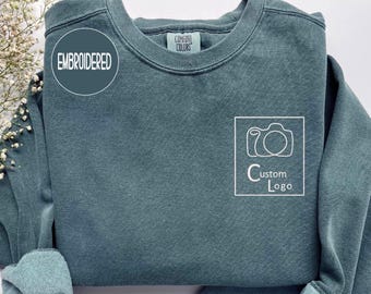 Personalized Embroidered Logo Sweatshirt: Custom Business Apparel