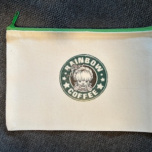Rainbow Brite Coffee pouch.  Perfect size for a pencil pouch or makeup pouch.