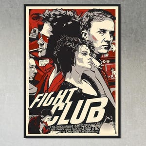 Fight Club Movie Poster – Kultfilm Wandkunst