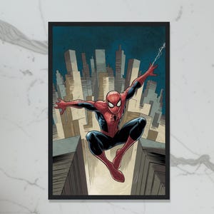 Spiderman  Inspired Minimalist Poster Wall Art-POSTER or CANVAS Wall Art,Unique Wall Decor,Home Decoration