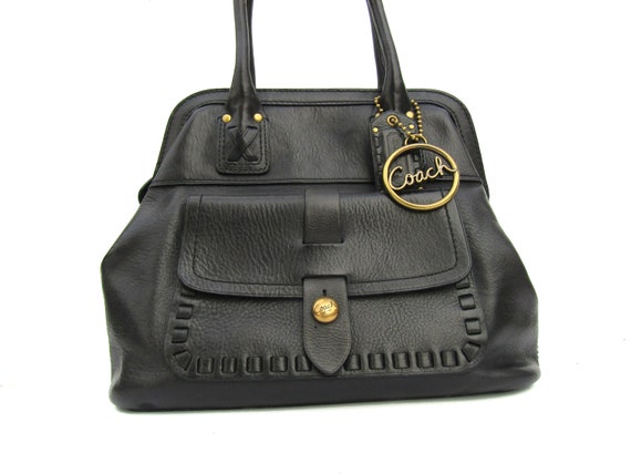 Vintage Coach Bag Legacy Thompson Satchel in Black