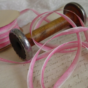 Hübsches Vintages Ombre-Band in Pink, 2 Meter Länge