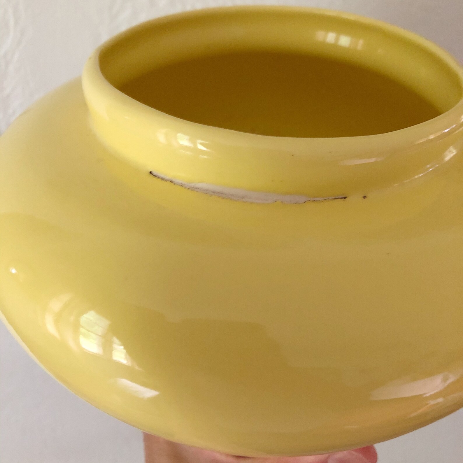 Vintage yellow pottery yellow ceramic vase beautiful vintage Etsy