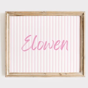 Baby Name Art, Baby Monogram Printable, Monogram Nursery Wall Art, Baby Name Print, Baby Girl Nursery Decor, Baby Boy Nursery Decor