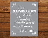 Marshmallow World 8x10 Christmas Print Christmas Song | Etsy