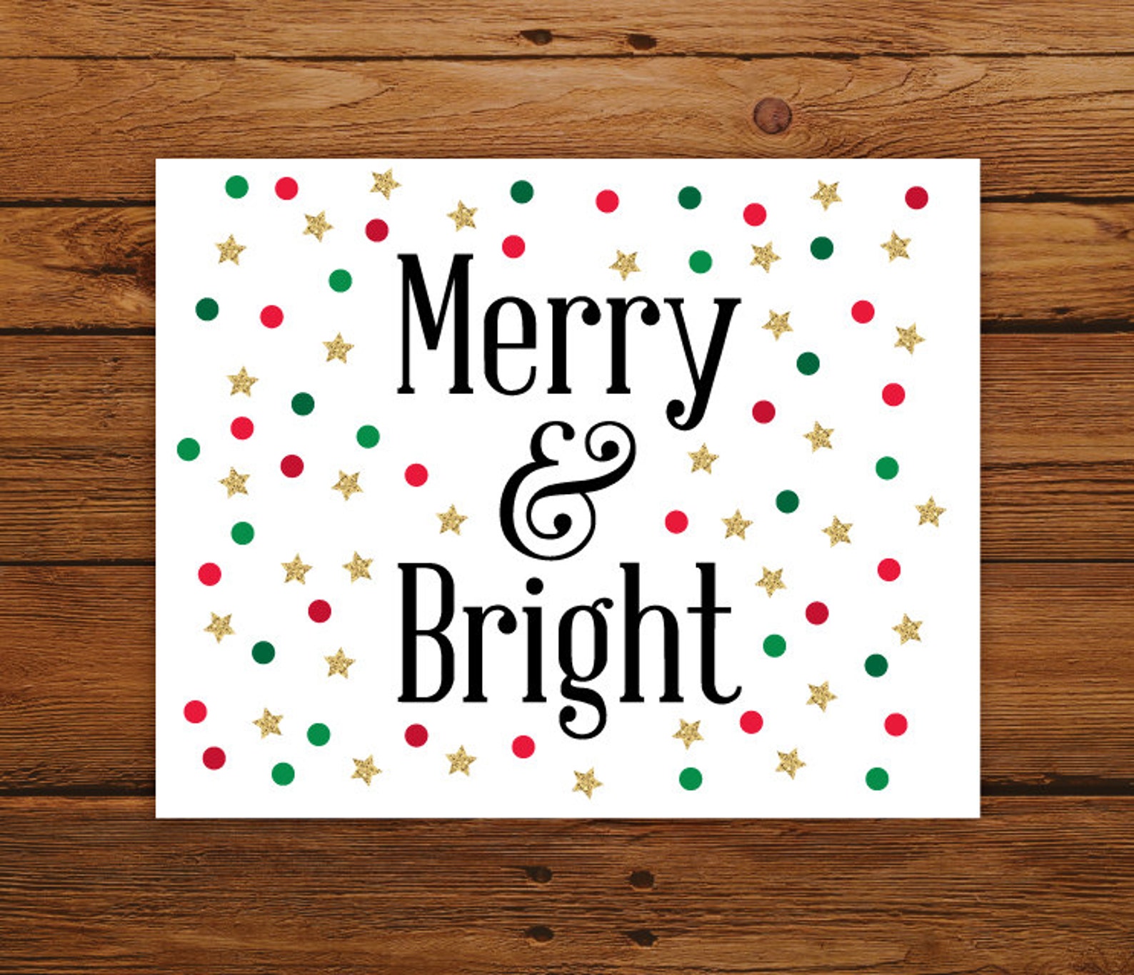 Merry and Bright Christmas Printable Christmas Song INSTANT  Etsy